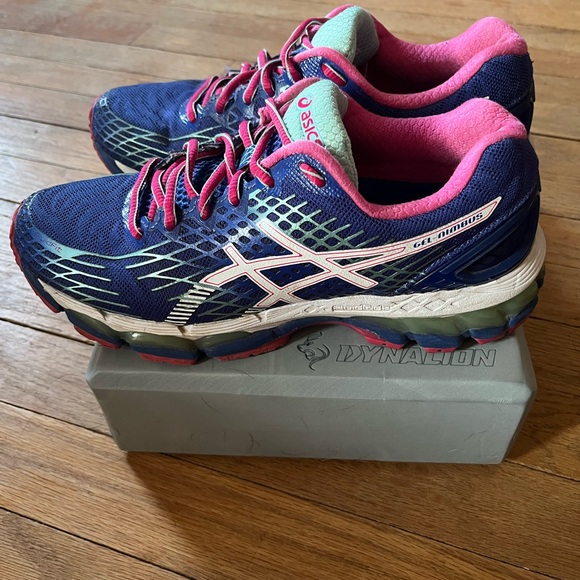 Asics Women's Gel Nimbus 17 T557N Multicolor Athletic Running Shoes Size 8 - Picture 7 of 8